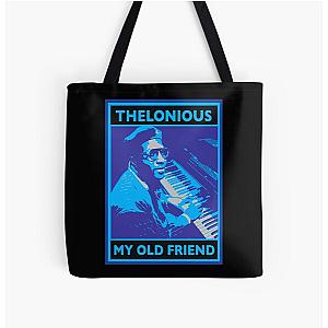 thelonious blue poster All Over Print Tote Bag