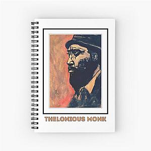 Thelonious Monk - "Harmonic Portraits" Art Series by Hristo Vitchev Spiral Notebook