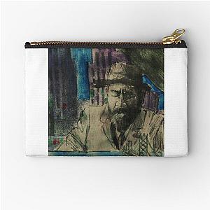 Expressionist jazz depiction of pianist Thelonious Monk Zipper Pouch