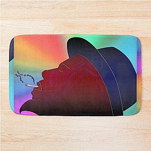 Portrait of Thelonious Monk Colorful Silhouette Bathroom Mat