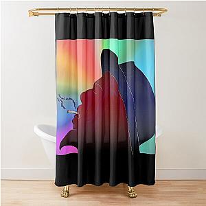 Portrait of Thelonious Monk Colorful Silhouette Curtain