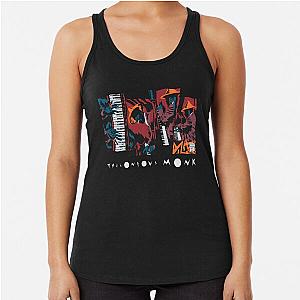Thelonious Monk Strip, illustrated by Maximiliano Lopez Racerback Tank Top