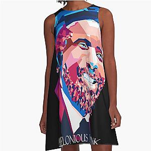 Geometric Thelonious Monk A Line Dress