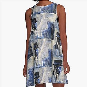Thelonious Monk Jazz Painting A-Line Dress