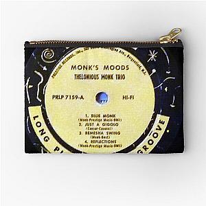 Blue Monk, Label, Monk's Moods, Thelonious Monk, jazz, bop, rare, piano, genius Zipper Pouch