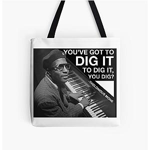 Thelonious Monk Dig Everything Print Tote Bag
