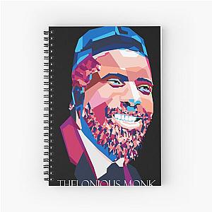 Geometric Thelonus Monk Spiral Notebook