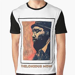 Thelonious Monk - Harmonic Portraits Art Series by Hristo Vitchev Graphic T-Shirt