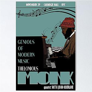 Thelonious Monk Jazz Art Poster