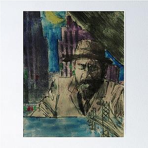 Expressionist jazz depiction of Pianist Thelonious Monk Poster