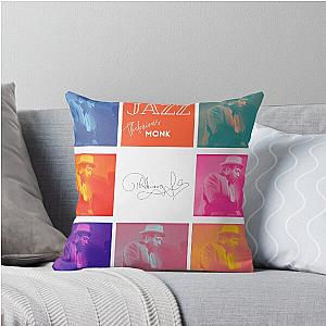 Jazz Music Legends Thelonious Monk Throw Pillow