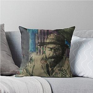 Expressionist jazz depiction of Thelonious Monk Throw Pillow