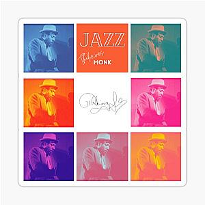 Jazz music legend Thelonious Monk Sticker