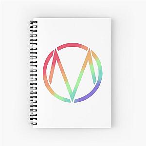 The Maine Logo Rainbow Spiral Notebook