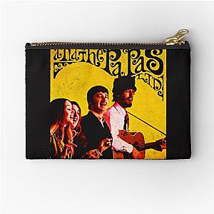 mamas & papas folk rock colorful distressed retro vintage Zipper Pouch