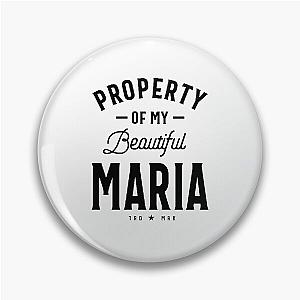 Maria Personalized Name Birthday Gift Pin