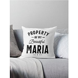 Maria Personalized Name Birthday Gift Throw Pillow