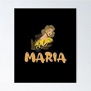 Maria Name Design Poster