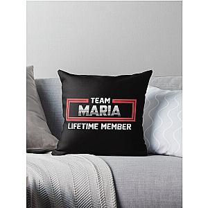 Team Maria Lifetime Member Throw Pillow