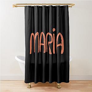 Maria name art Shower Curtain