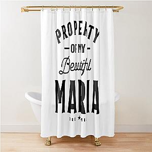 Maria Personalized Name Birthday Gift Shower Curtain