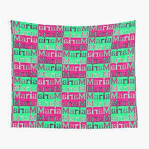 Colorful Maria Letters Designs Tapestry