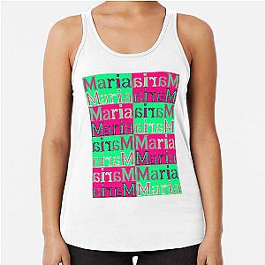 Colorful Maria Letters Designs Racerback Tank Top