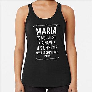 My Name Is Maria Funny Name Tag Premium T-Shirt Racerback Tank Top