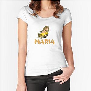 Maria Name Design Fitted Scoop T-Shirt