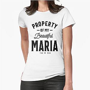 Maria Personalized Name Birthday Gift Fitted T-Shirt