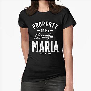 Maria Personalized Name Birthday Gift Fitted T-Shirt