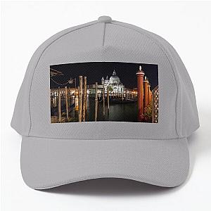 Venice Italy Midnight - Santa Maria della Salute Through a Forest of Paline Baseball Cap