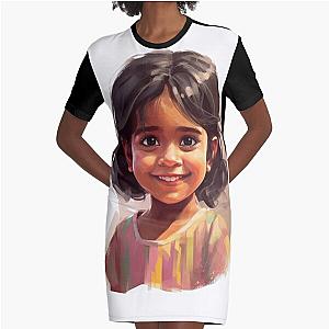 Maria Smiles of the world Graphic T-Shirt Dress