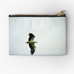 Sea Eagle in the air above Maria Island Zipper Pouch