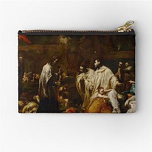 Blessed Bernard Tolomei Interceding for the Cessation of the Plague in Siena - Giuseppe Maria Crespi - 1735 Baroque Catholic Art Zipper Pouch