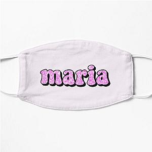 aesthetic hot pink glitter maria name Flat Mask