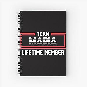 Team Maria Lifetime Member Spiral Notebook