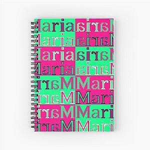 Colorful Maria Letters Designs Spiral Notebook