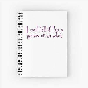 Genius or Idiot - Mrs. Maisel Quote Spiral Notebook