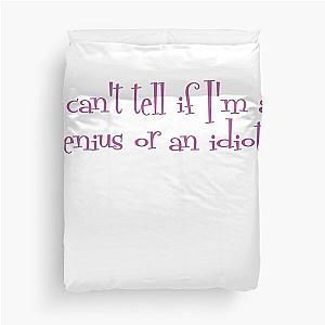 Genius or Idiot - Mrs. Maisel Quote Duvet Cover