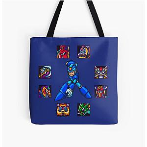 Mega Man X vs The Mavericks All Over Print Tote Bag