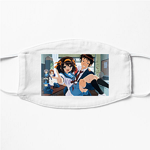Time Loops Are a Hobby The Melancholy Of Haruhi Suzumiya Face Masks