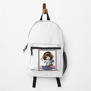 Astute Koizumi Yuki Anime Haruhi Suzumiya I Want You For Sos Brigade Gifts For Backpack