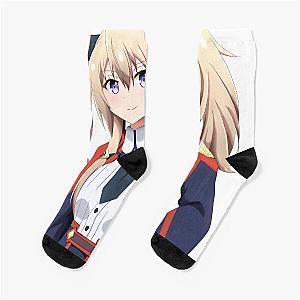 Sasha Necron The Misfit of Demon King Academy Artwork Socks