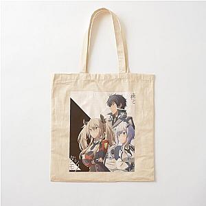 The Misfit of Demon King Academy with White background Cotton Tote Bag