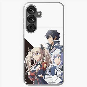 The Misfit of Demon King Academy with a Black and White background Samsung Galaxy Soft Case