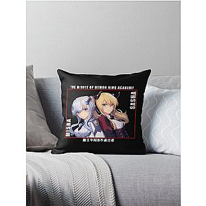 Misha and Sasha The Misfit of Demon King Academy Throw Pillow