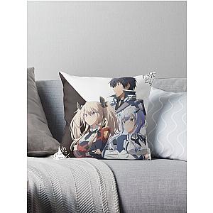 The Misfit of Demon King Academy with Black background Throw Pillow