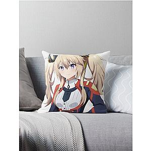 Sasha Necron The Misfit of Demon King Academy Artwork Throw Pillow