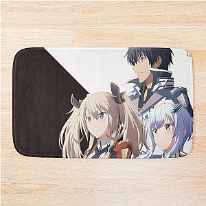 The Misfit of Demon King Academy with Black and White background Bath Mat